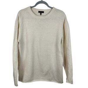 Rag & Bone Wool Alpaca Blend Crewneck Cream Sweater Tunic Size Large EUC